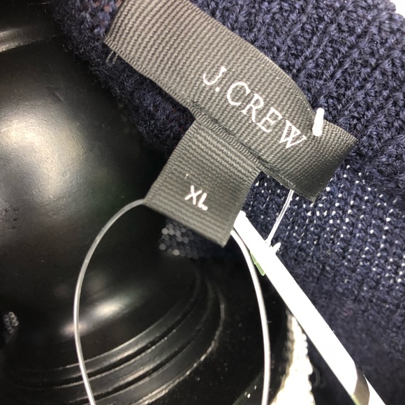 J. Crew Cable Crewneck Sweater with Fringe XL - Picture 3 of 5